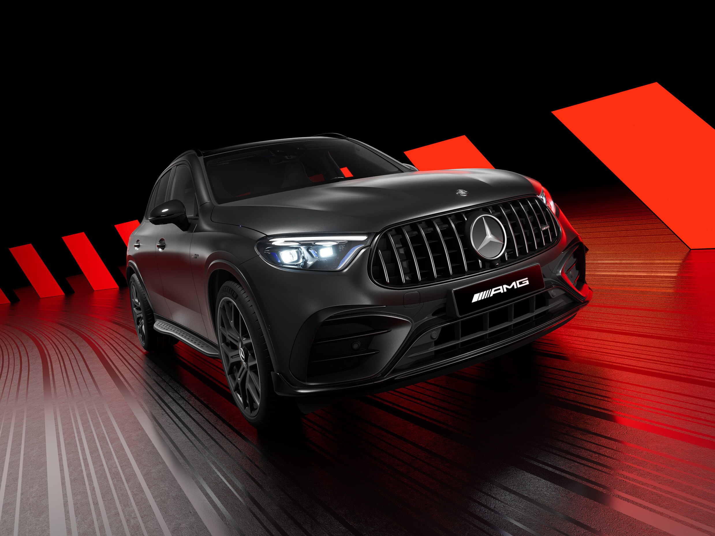 Um veículo Mercedes-AMG.