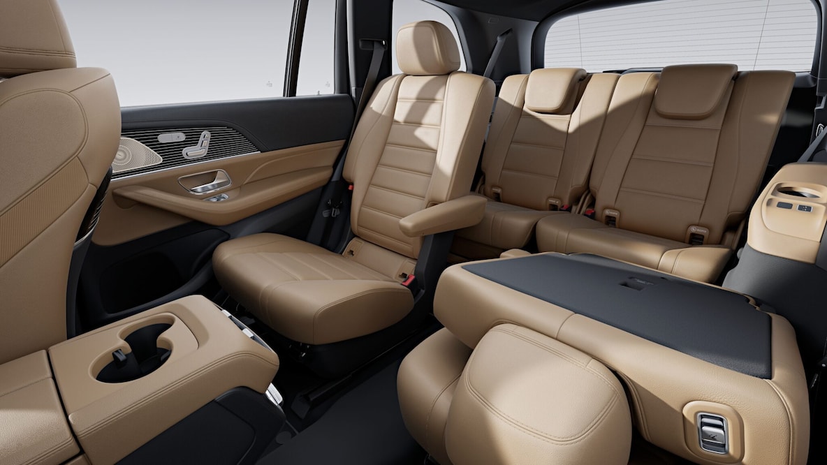 Elevada versatilidade no interior do GLS.