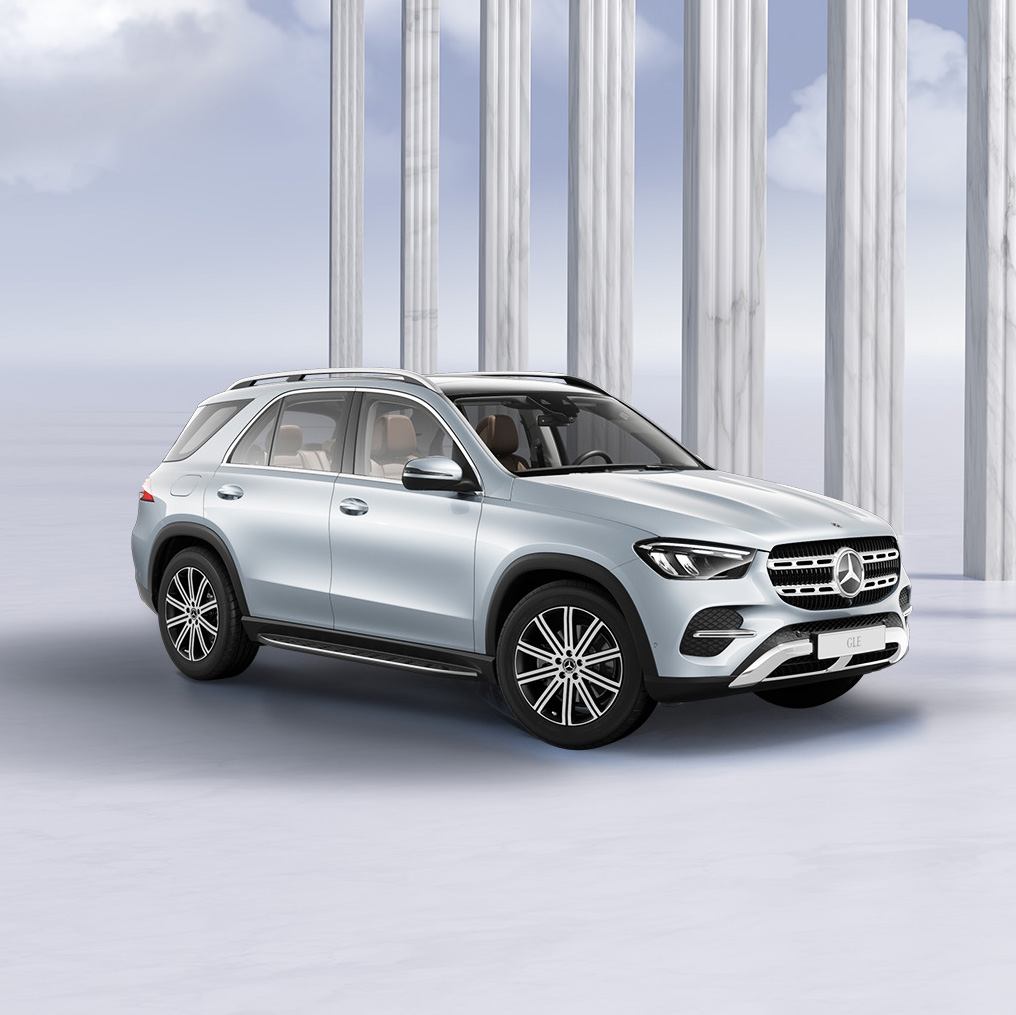 GLE SUV | Mercedes-Benz O GLE SUV da Mercedes-Benz em fundo fantasia.