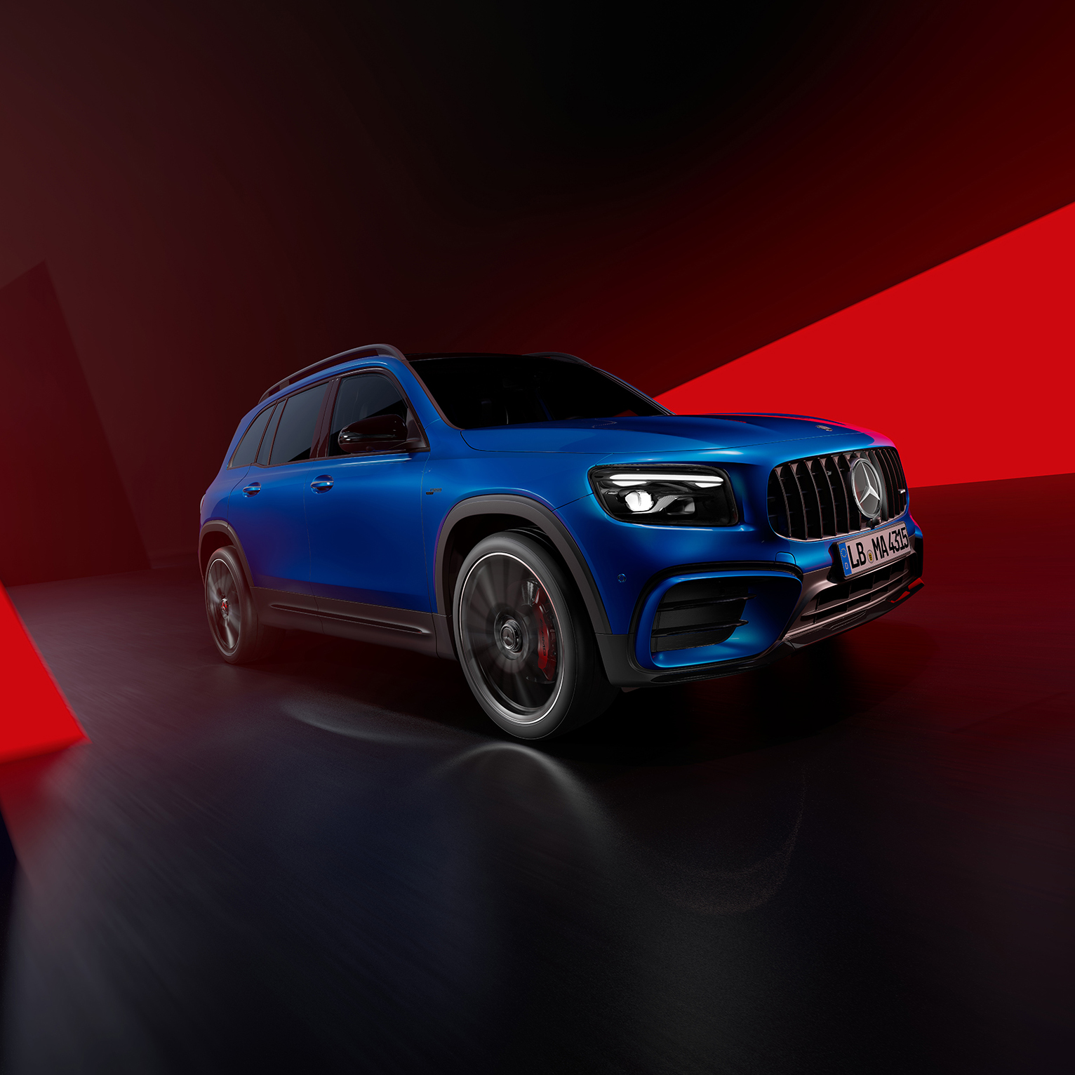 GLB SUV | Mercedes-AMG O GLB da Mercedes-AMG em ambiente criado digitalmente