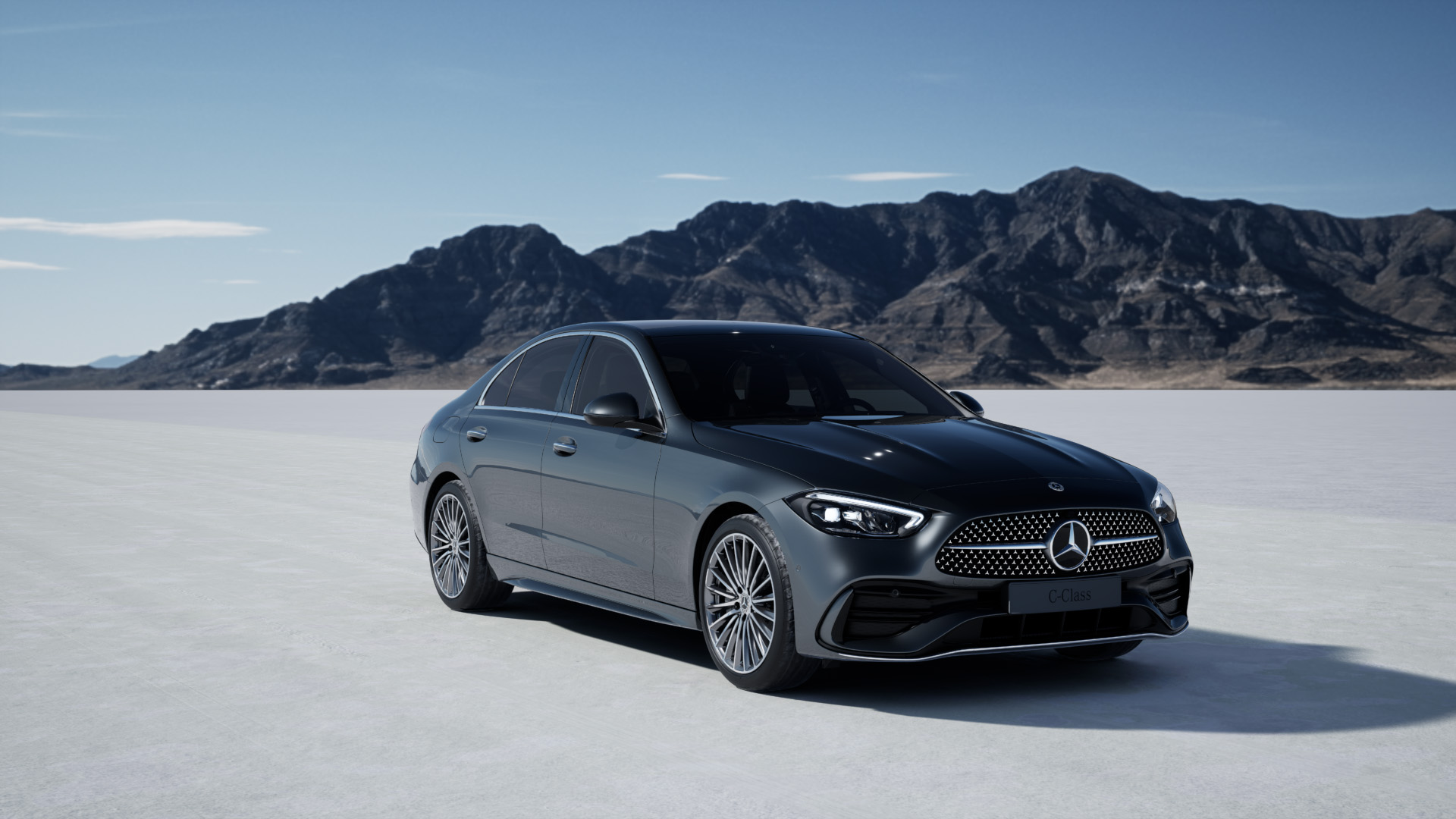 Classe C | Mercedes-Benz O Classe C da Mercedes-Benz em um ambiente externo.