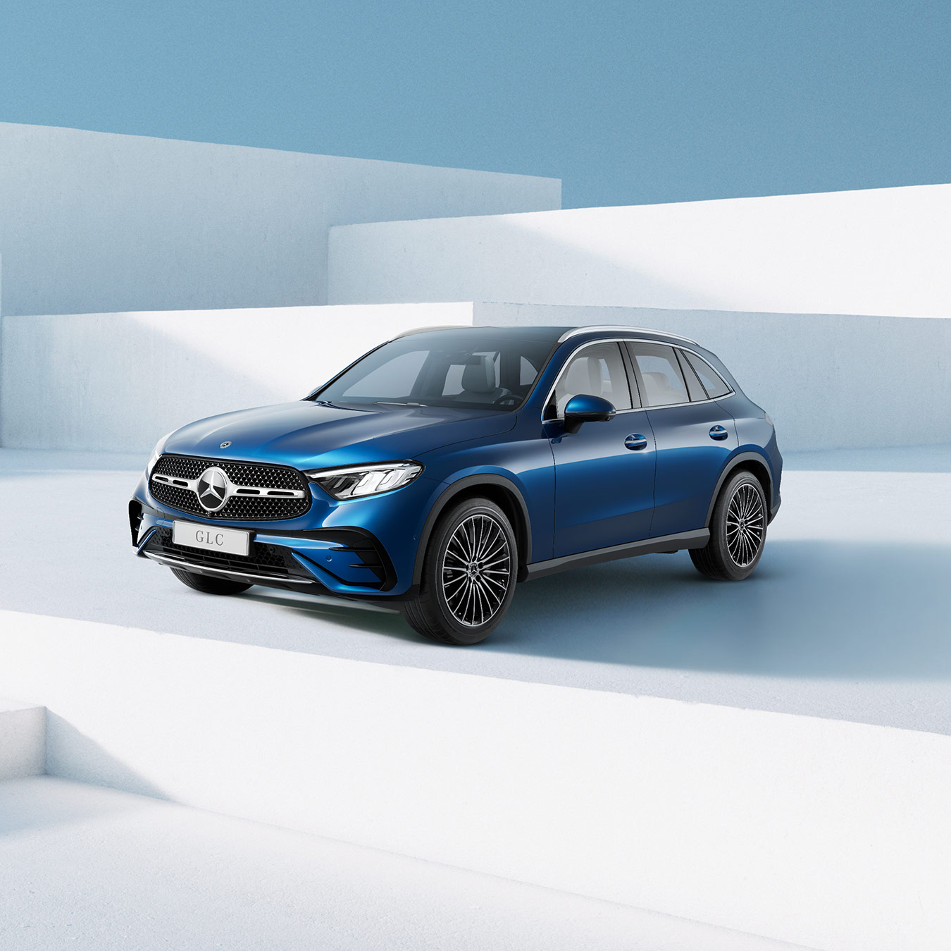 GLC SUV | Mercedes-Benz O GLC SUV da Mercedes-Benz em ambiente criado digitalmente