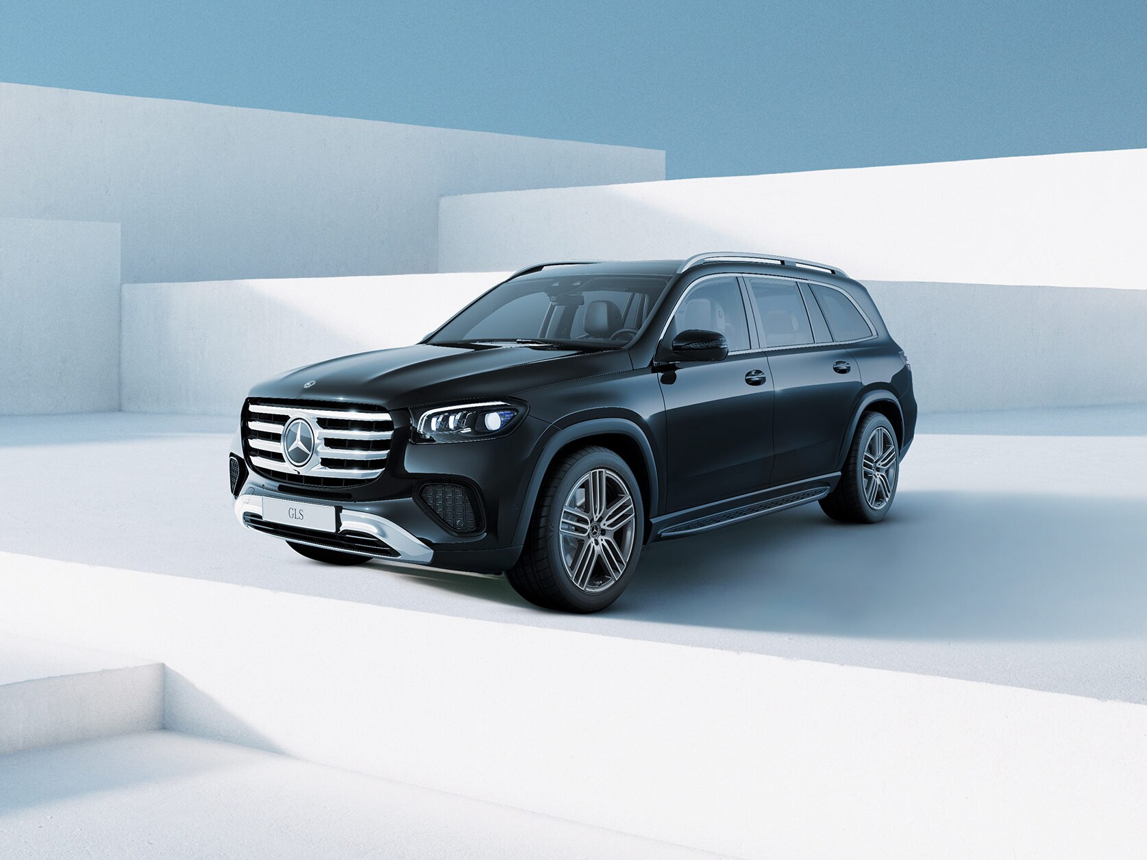 O GLS da Mercedes-Benz em ambiente fantasia.