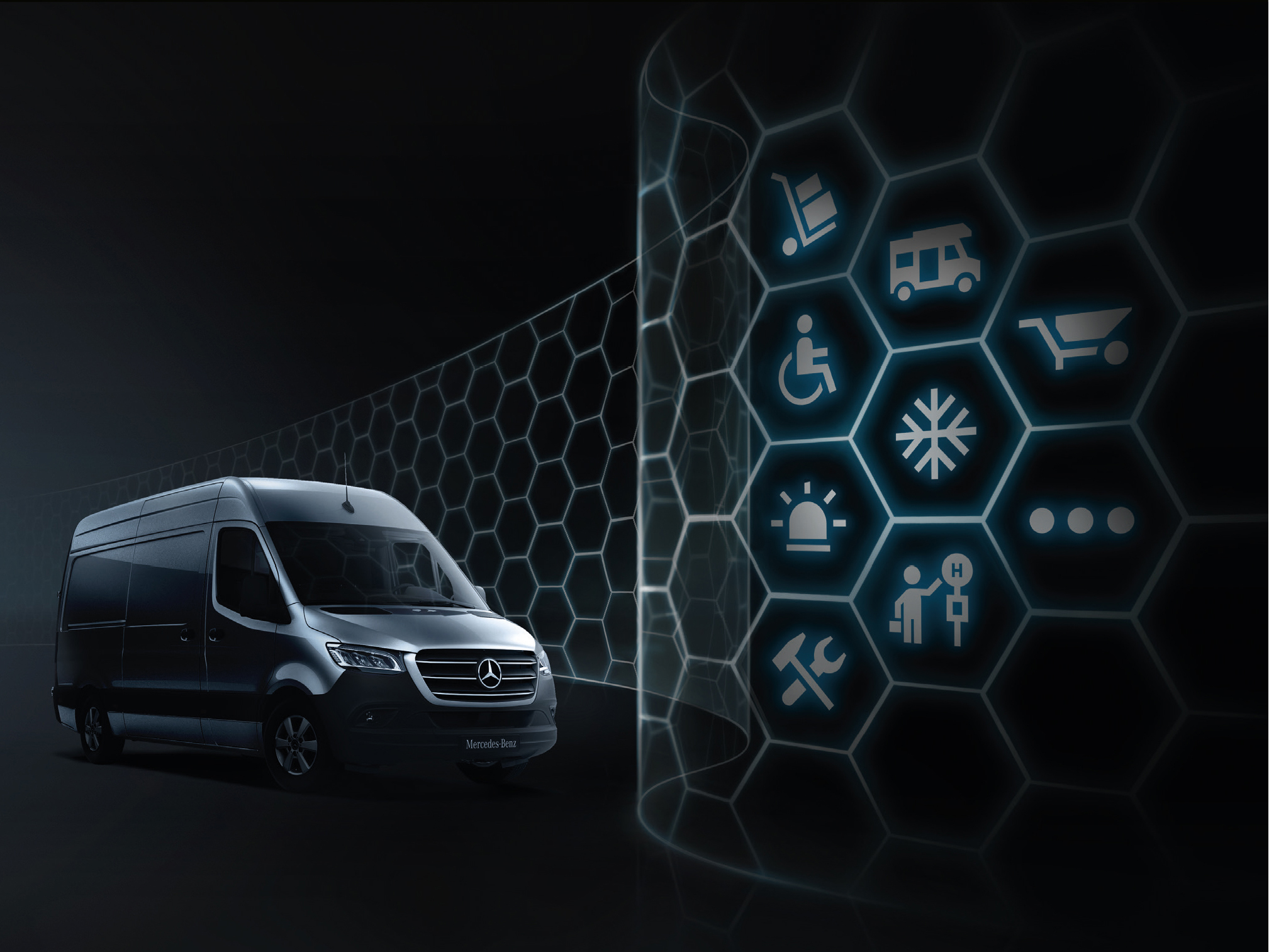 VanSolution | Sprinter Chassi | Mercedes-Benz O Mercedes-Benz Sprinter Chassi com uma solução industrial da VanSolution.