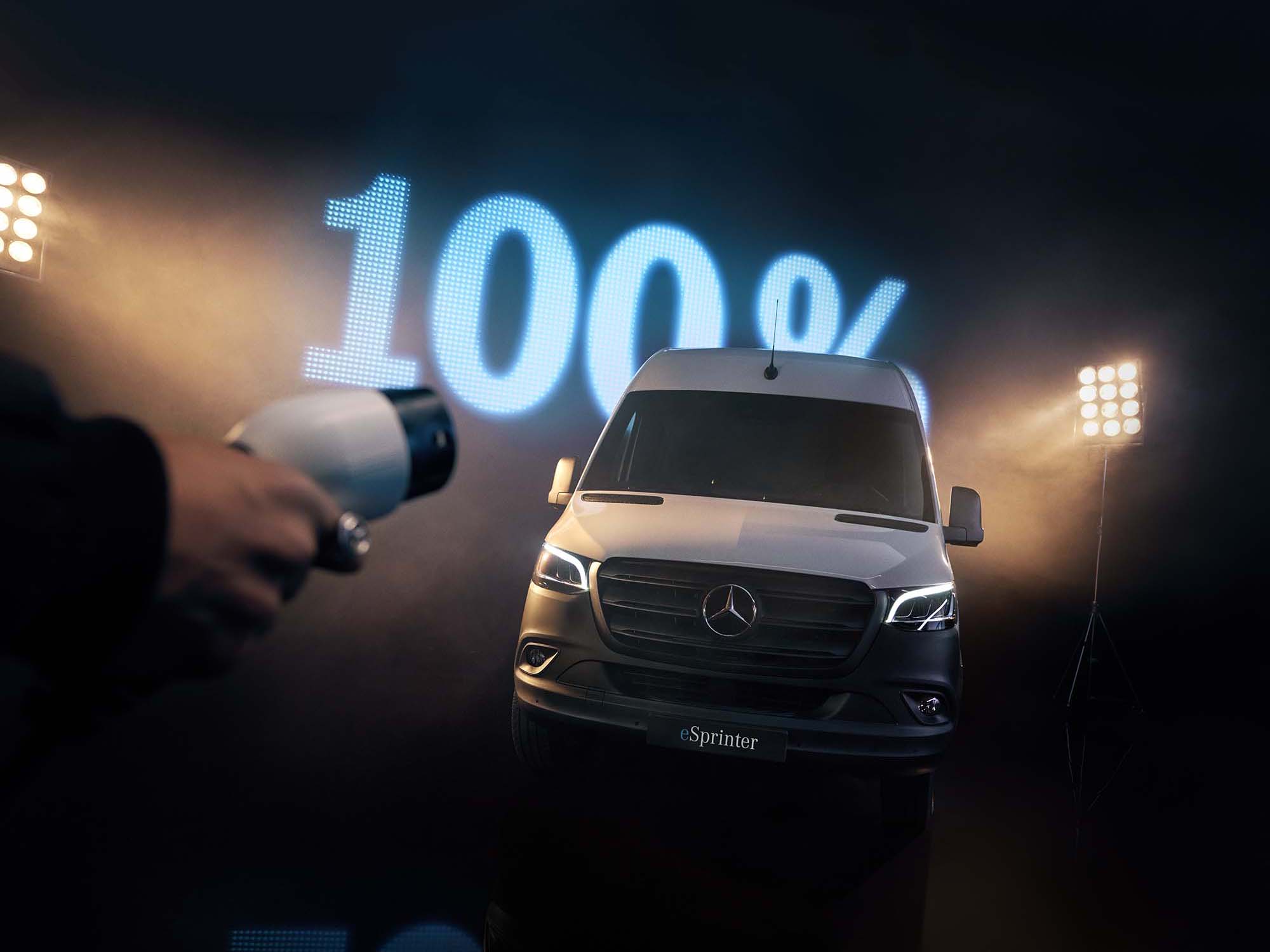 Uma imagem mostrando a nova eSprinter.