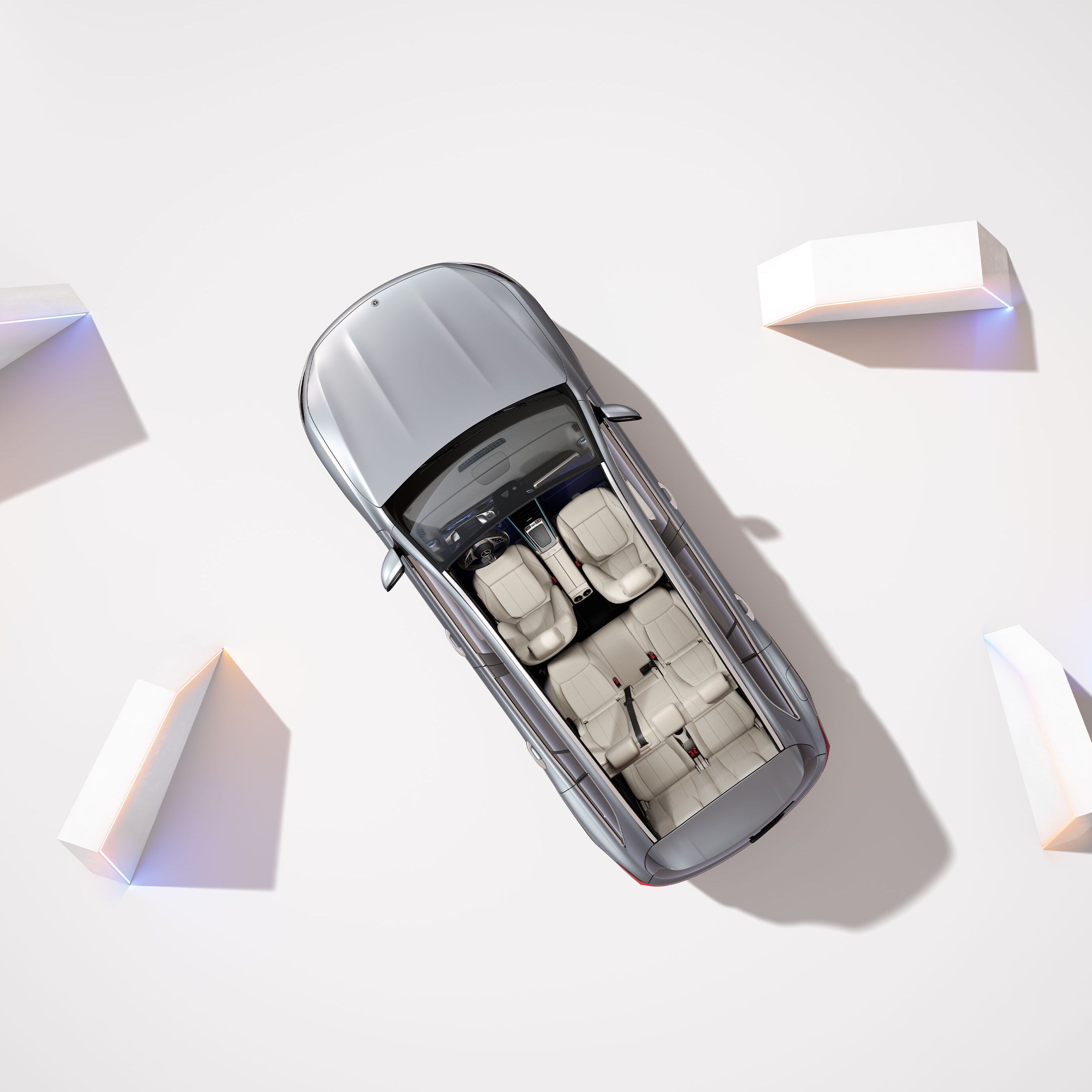 Os carros e vans de 7 lugares da Mercedes-Benz.
