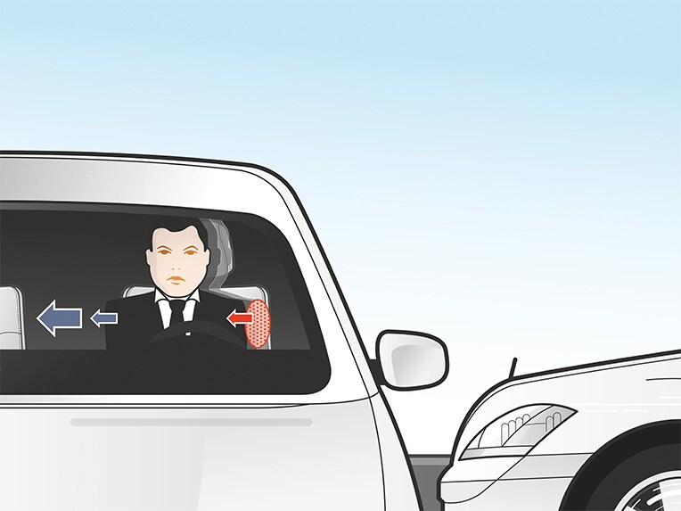 Uma ilustração do pacote de assistência à condução Plus.