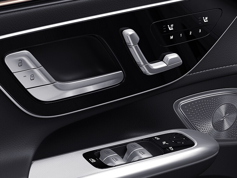 Uma ilustração do pacote de memória no EQE Sedan da Mercedes-Benz.