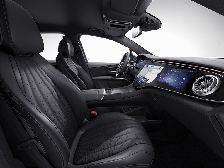 O interior do EQS SUV com AMG Line.