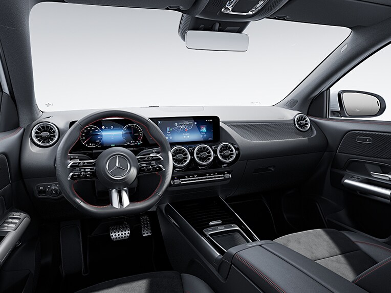 O interior do novo Mercedes-Benz GLA com AMG Line.