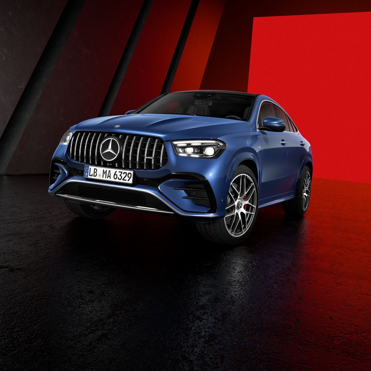 Vista lateral do GLE Coupé da Mercedes-AMG.