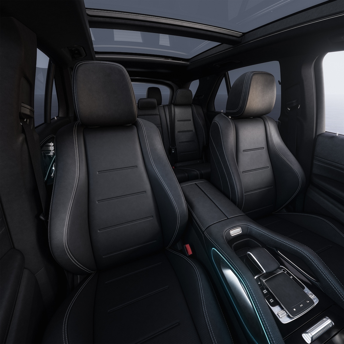 O design interior do Mercedes-Benz GLE.