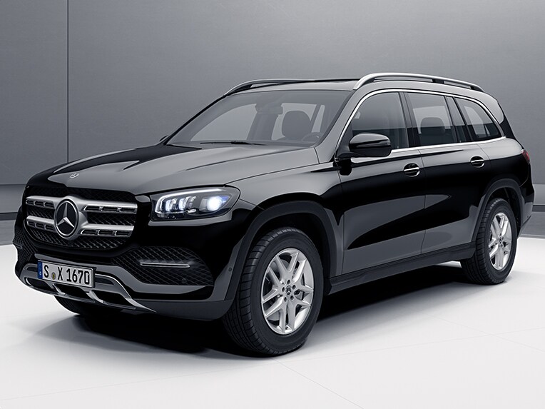 O Mercedes-Benz GLS com itens de série.