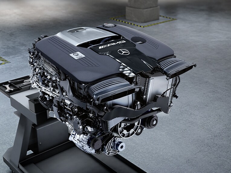 A ilustração do torque da Mercedes-AMG.