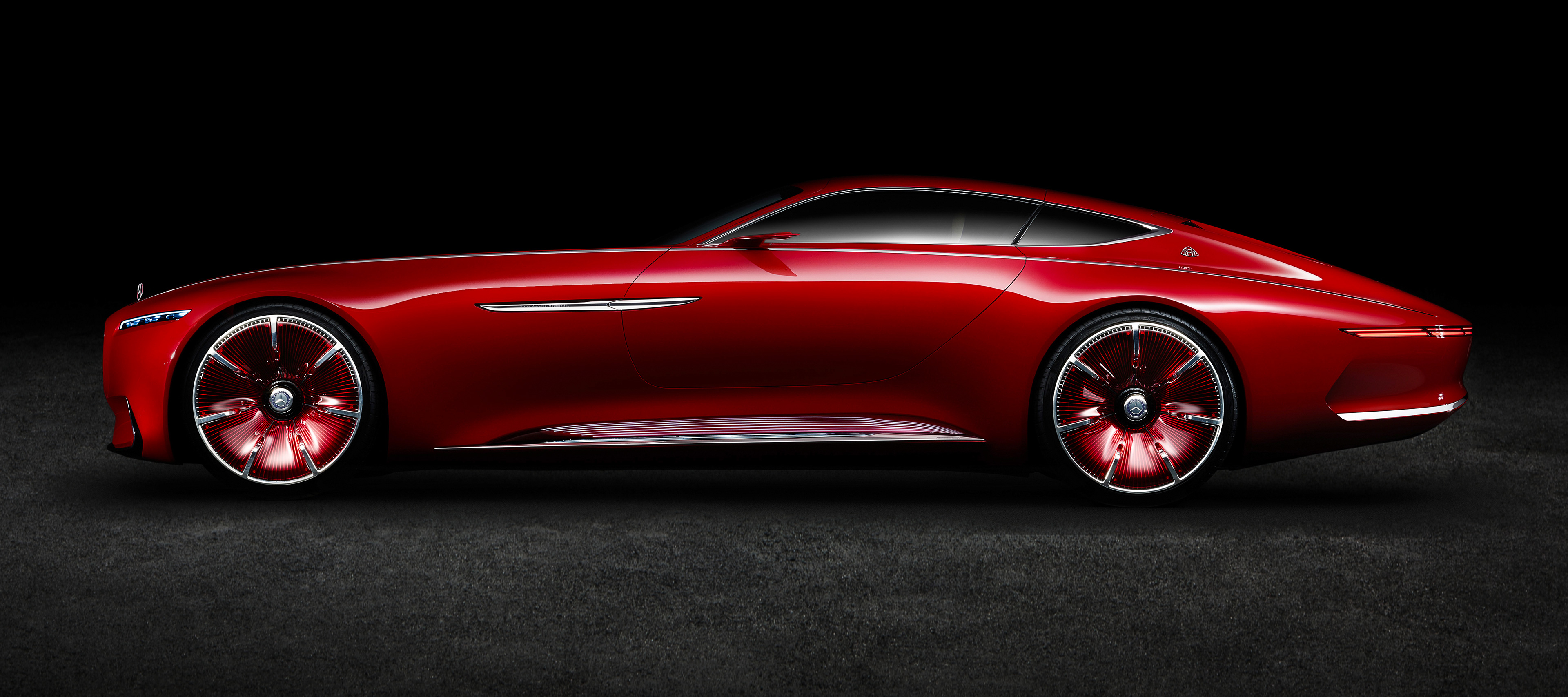 Vision | Mercedes-Maybach 6 | Mercedes-Benz Vista lateral do Vision Mercedes-Maybach 6