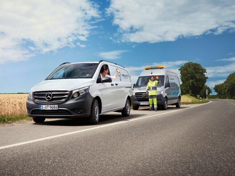 Na eventualidade de um dia você realmente chegar a ficar parado, os profissionais do Mercedes-Benz Service24h ajudam-no a chegar ao seu destino.
