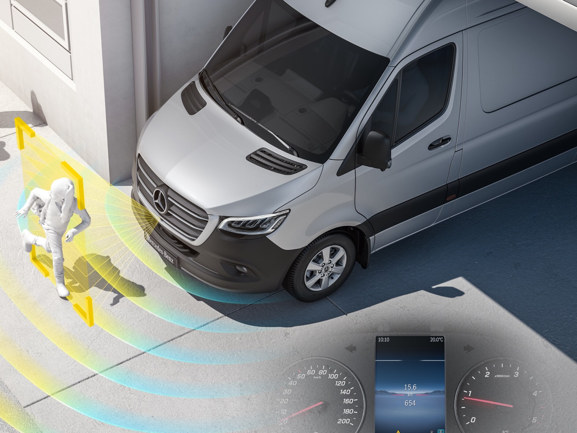 O sistema de Assistente de informação de partida (MOIS) para o Sprinter Furgão da Mercedes-Benz.